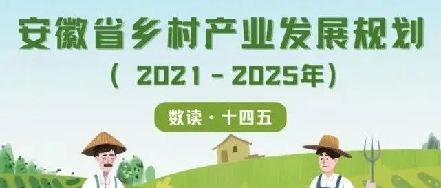 數(shù)讀 | 安徽省鄉(xiāng)村產(chǎn)業(yè)發(fā)展規(guī)劃